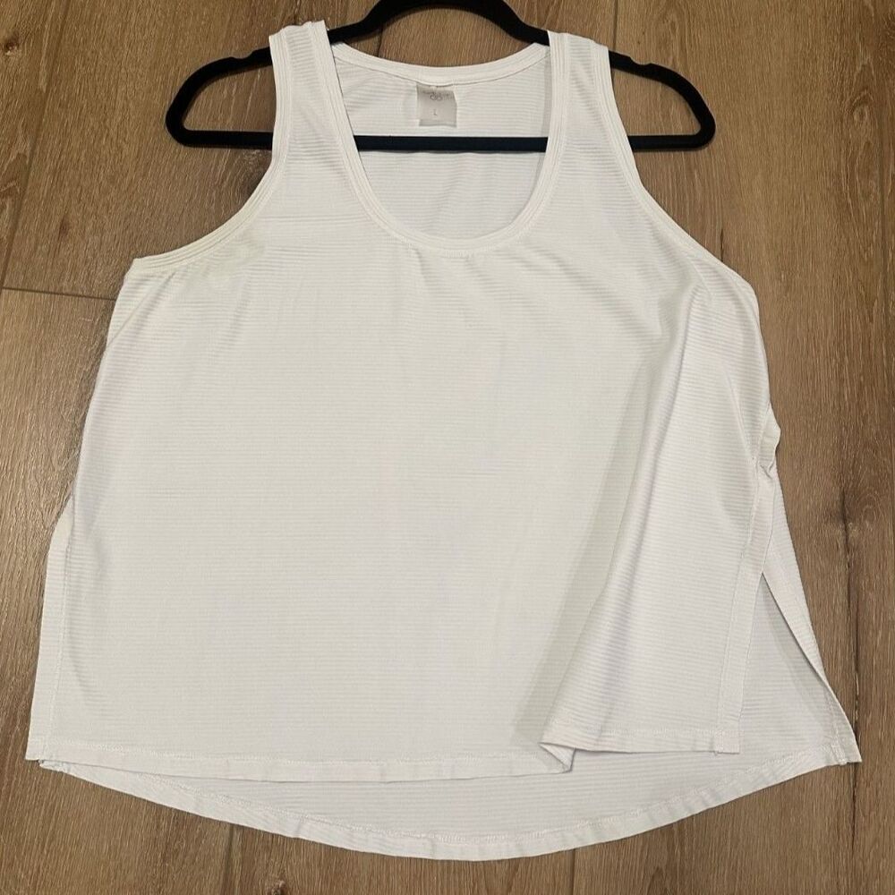 Calia Renew Tank Top Large White Women's Activewear Shirt GUC!